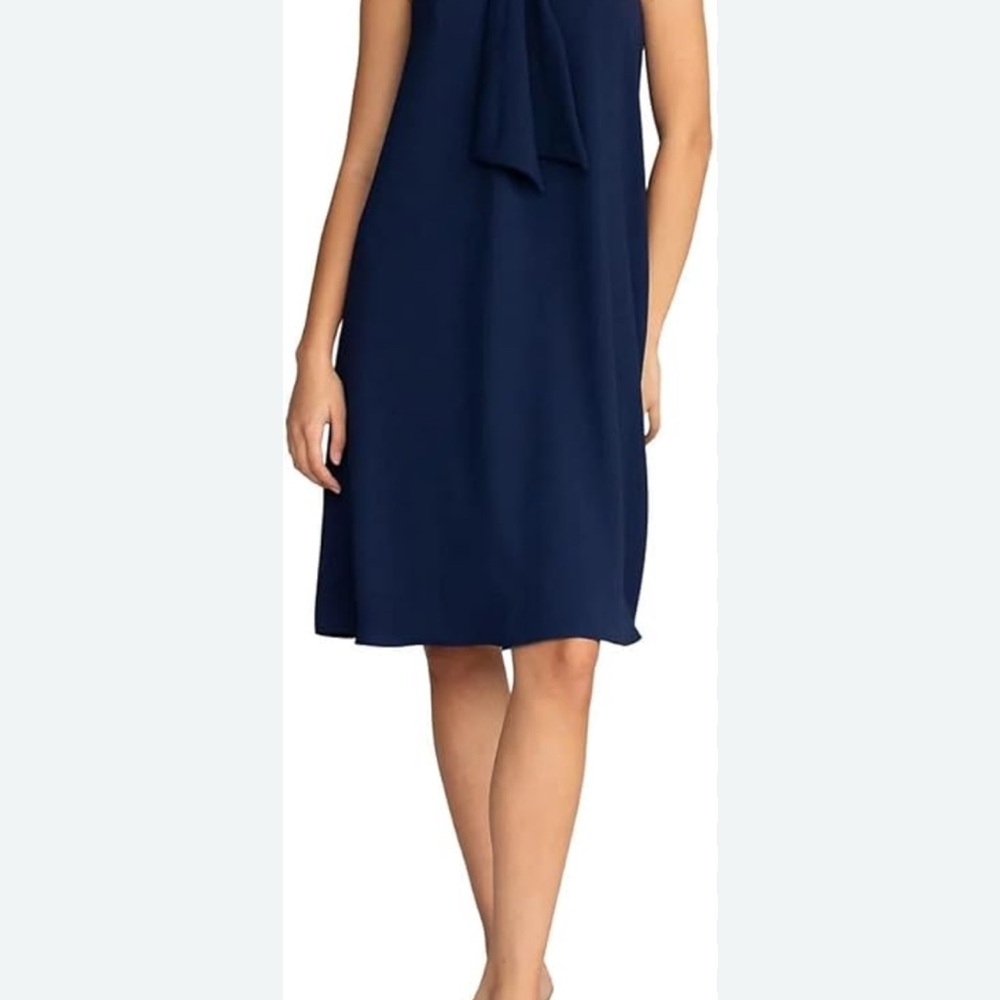 Trina Turk Elegant Navy Sleeveless Dress
